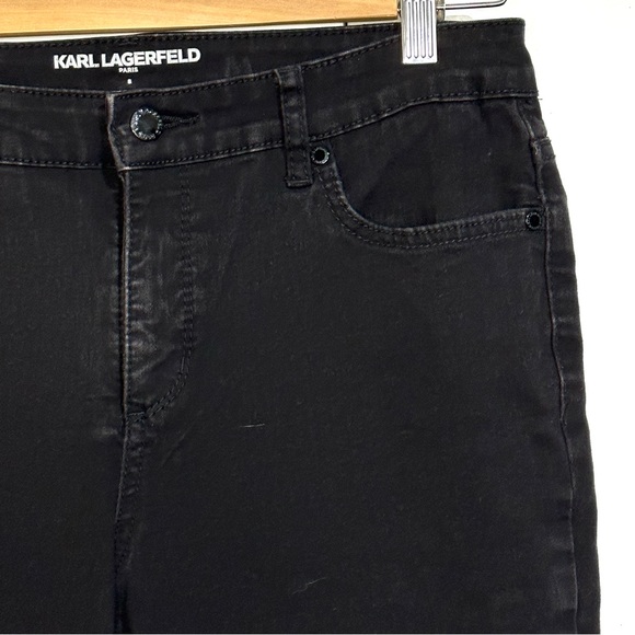 Karl Lagerfeld black denim jeans with studded back pocket detailing - Picture 5 of 7